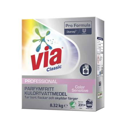 Tv�ttmedel Via Professional Color Plus Parfymerad 8,32kg