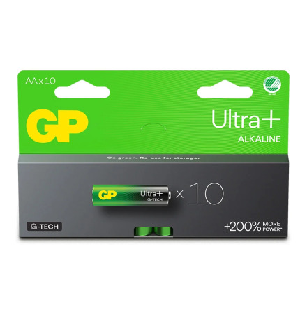 Batteri GP Ultra + G-Tech Alkaline LR6 AA