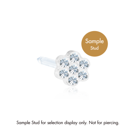 MP Stud Daisy 5 mm, Crystal