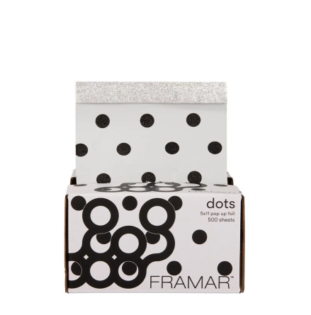 Framar Dots Black/White Pop Up 13x28cm 500st