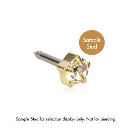 GT Stud Tiffany 5 mm, Crystal