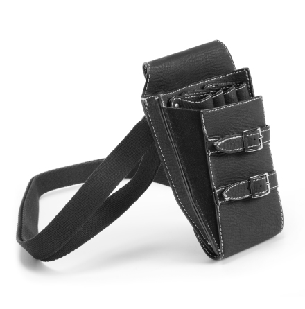 Scissor holster strapped