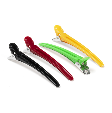 Hair clip alu/plastic, colored 