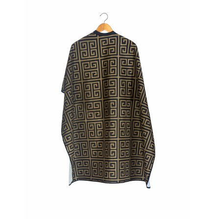 Black and Gold Milan Barber Cape