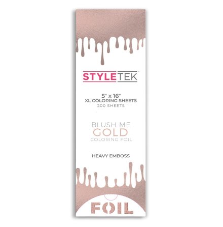 StyleTek XL Balayage Embossed 200 Flat Sheet - Blush Me Gold 40cm