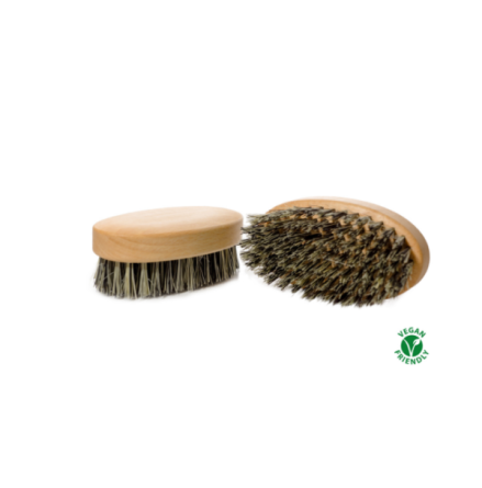 Mountaineer Brand Oval Beachwood Vegan Cactus Hair Brush