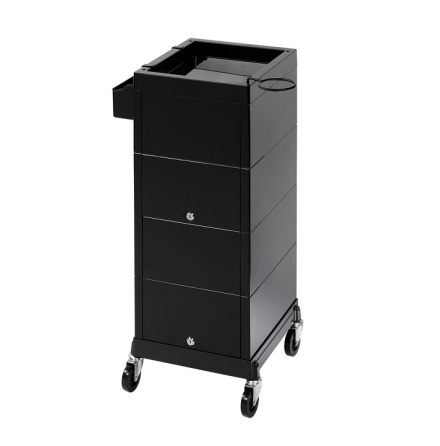 Sibel Discrete Trolley Lockable Black